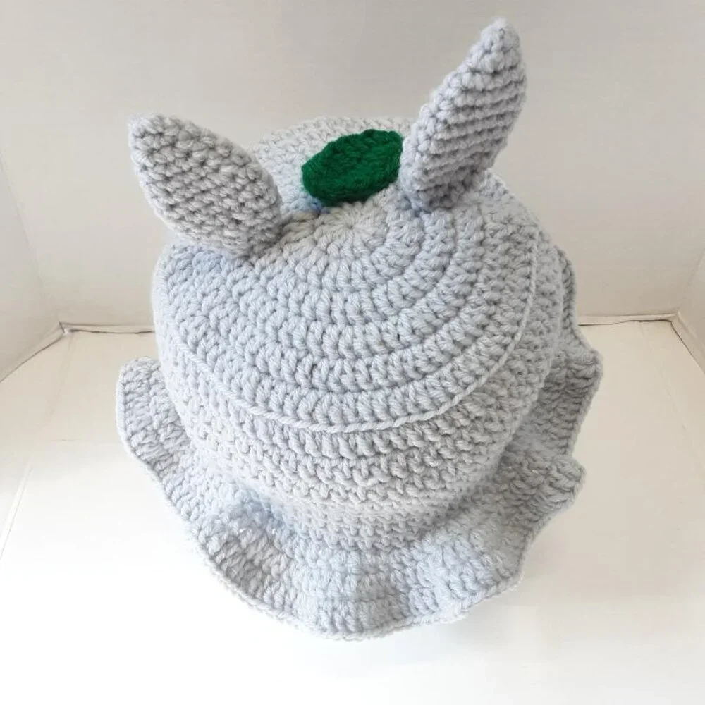 Handmade Totoro Crochet Bucket Hat New - Picture 6 of 9